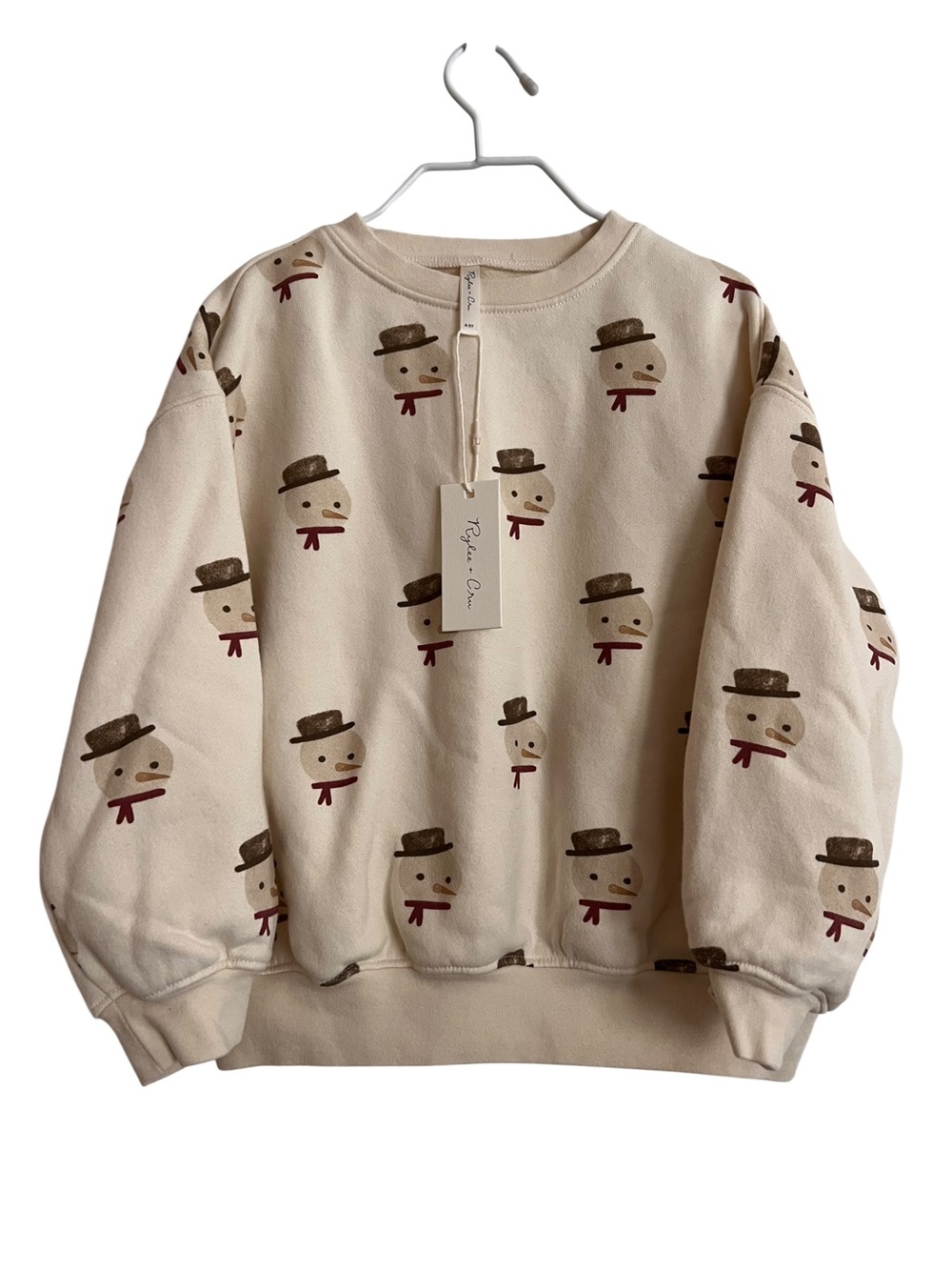NEW Rylee + Cru Snowman Print Crewneck Sweatshirt (4-5)